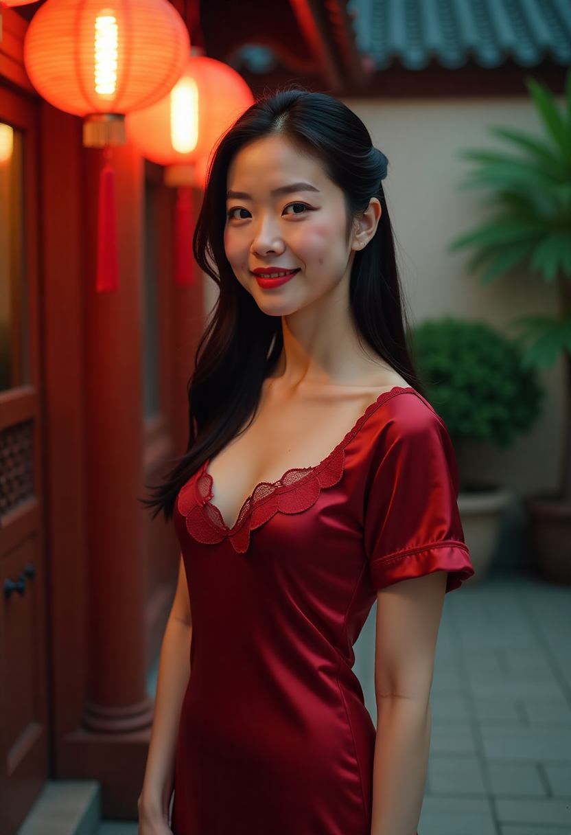 木叶村夜景漫画氛围上色缩略图